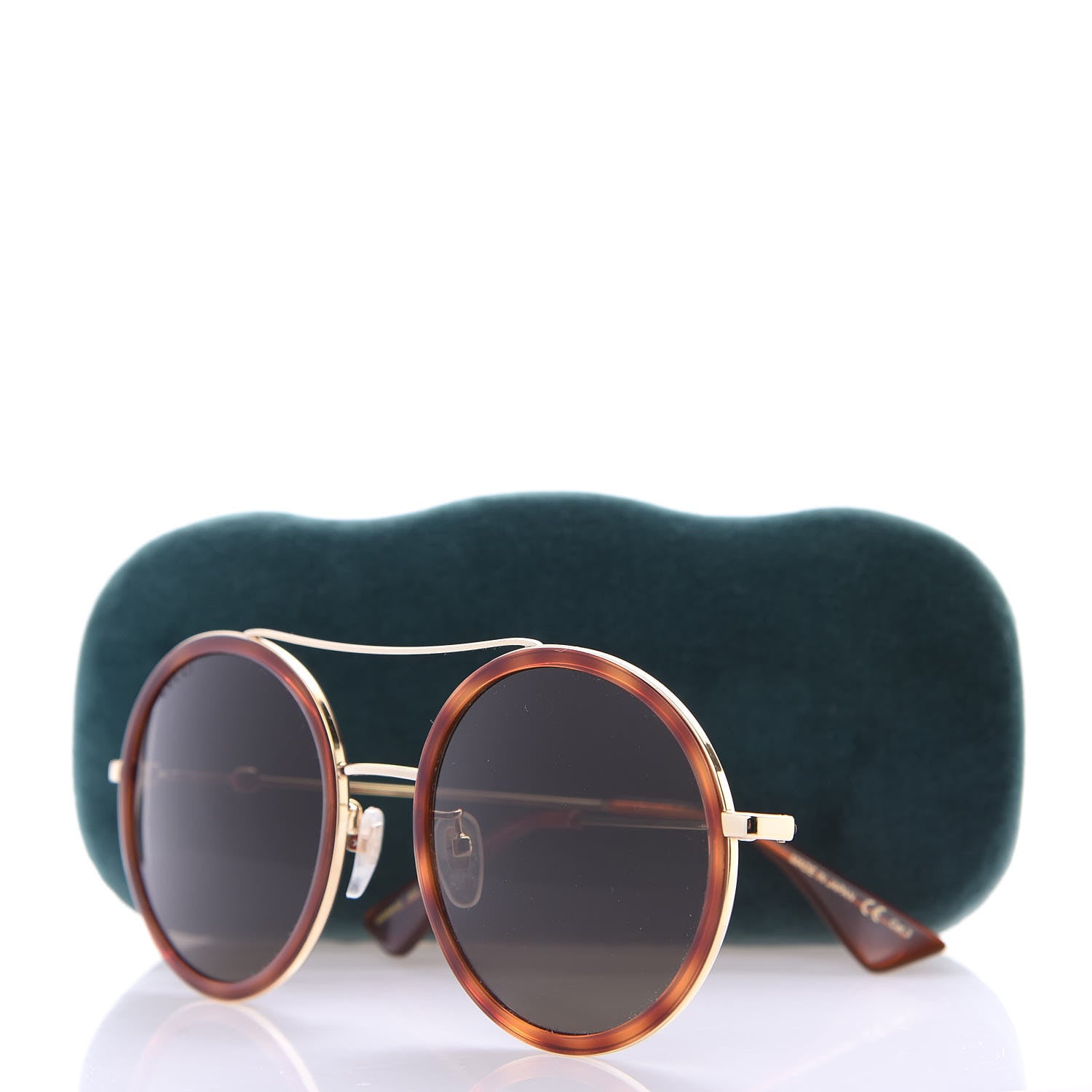 Gucci Round Sunglasses GG0061S Tortoise 7 of 7