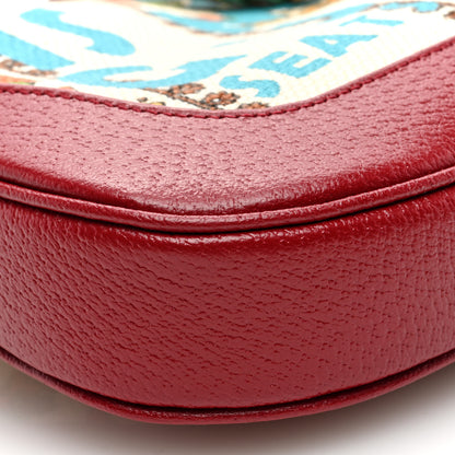 Gucci Canvas Calfskin 100 Centennial Music Small Jackie 1961 Hobo Ivory Red 8 of 9