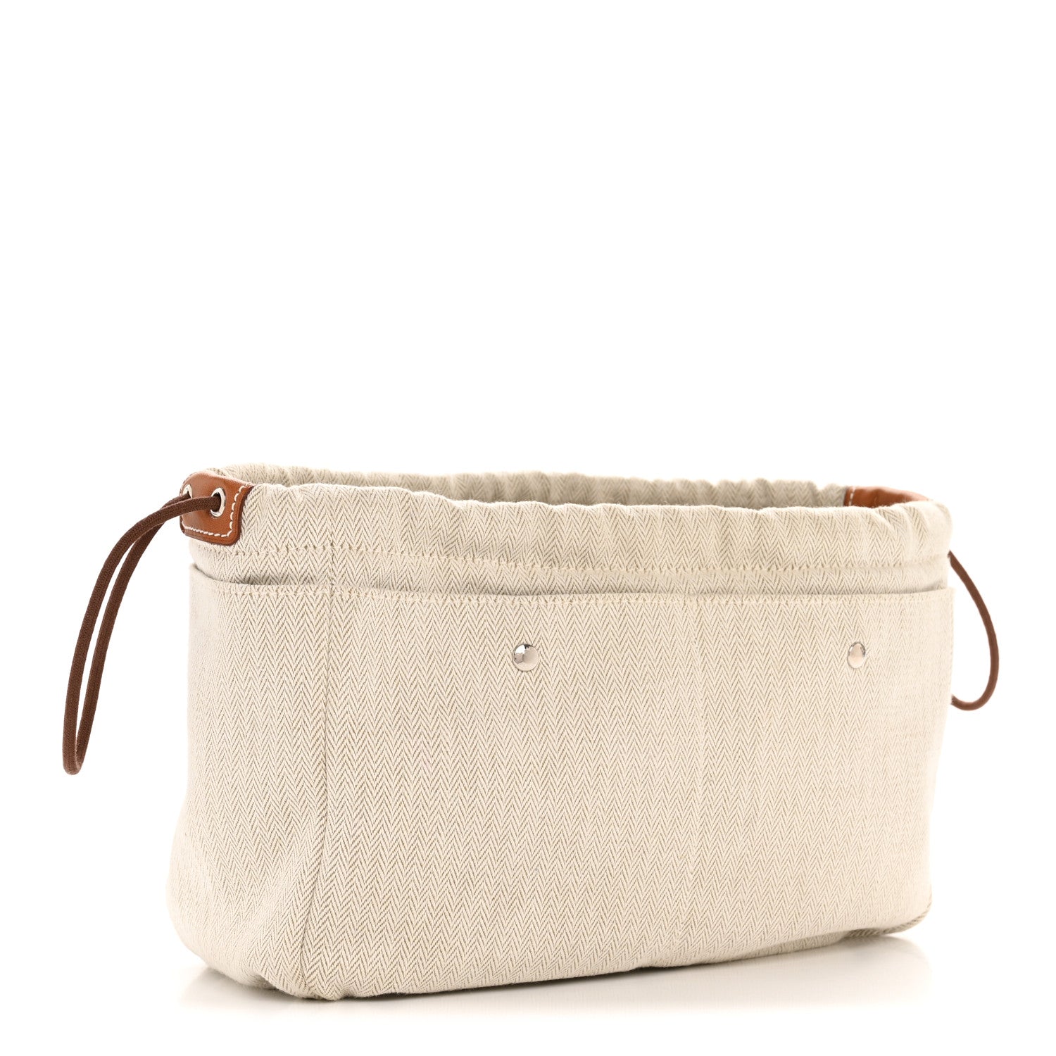 Hermes Canvas Barenia Fourbi 25 MM Pouch Naturel Fauve 3 of 11