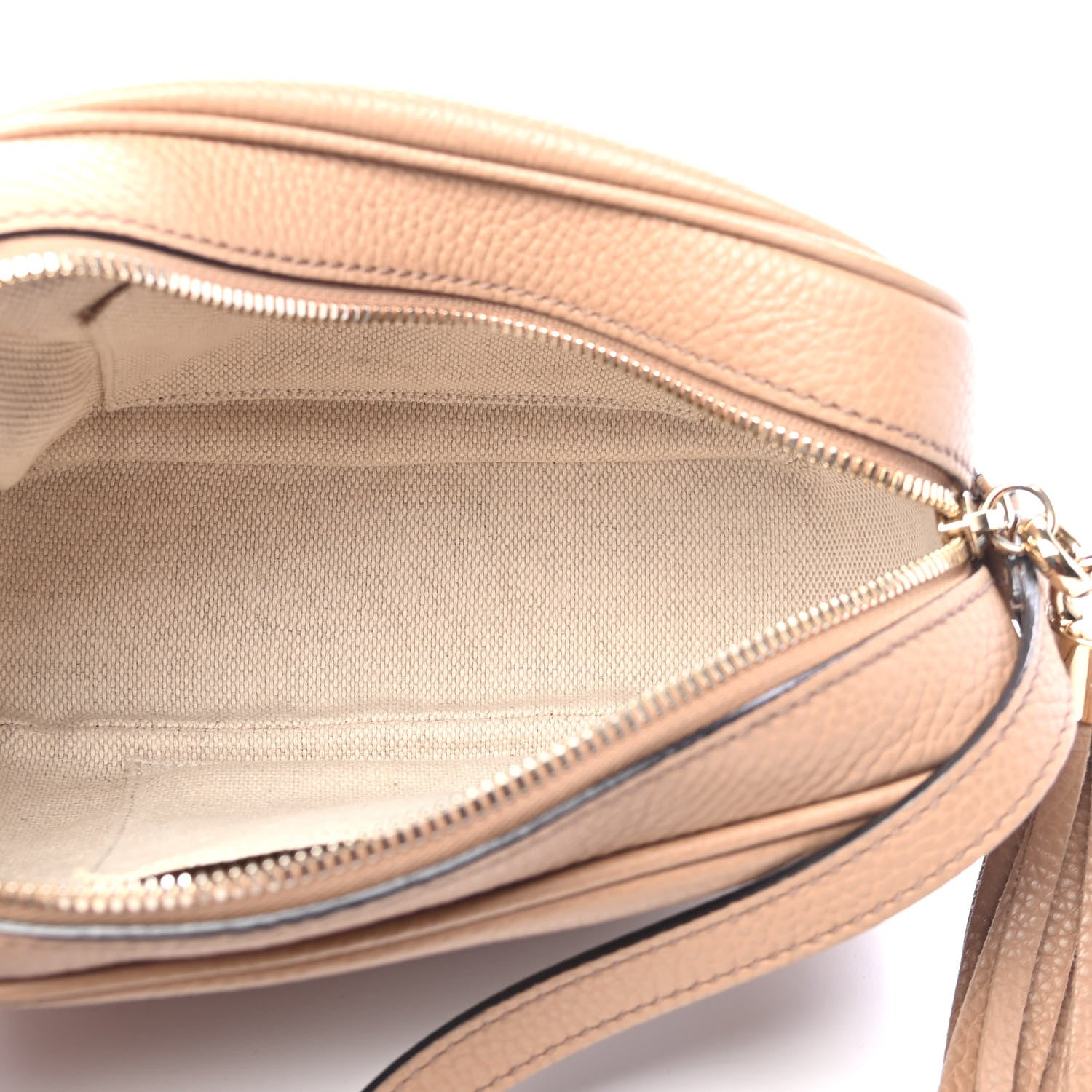 Gucci Pebbled Calfskin Small Soho Disco Bag Rose Beige 4 of 4