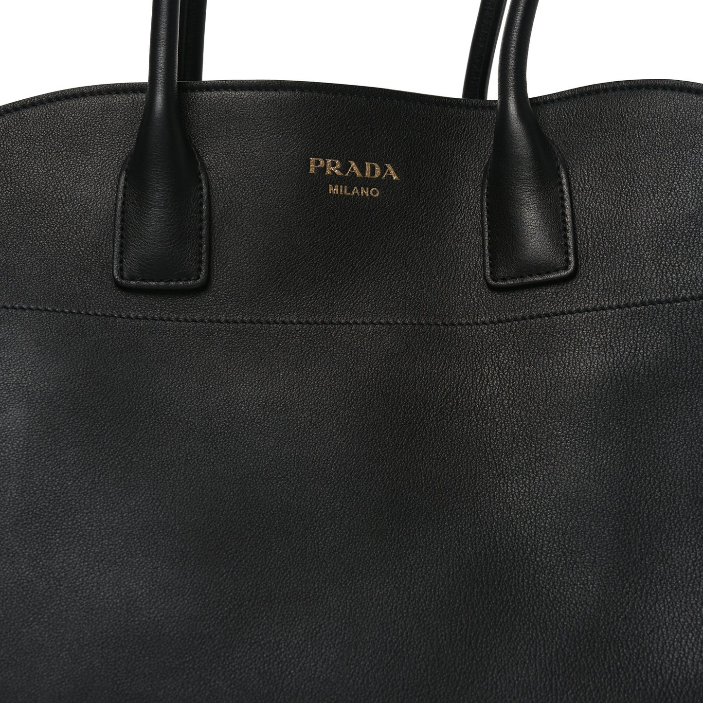 Soft Grain Calfskin Large Tote Bag Black