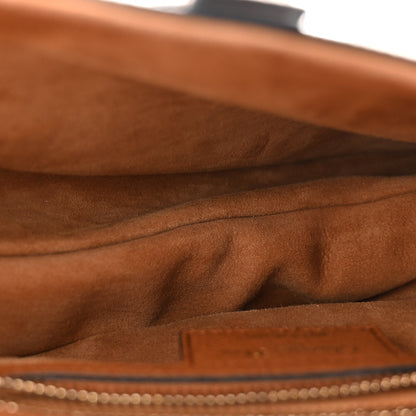 Christian Dior Grained Calfskin Saddle Bag With Strap Golden Saddle 5 of 10