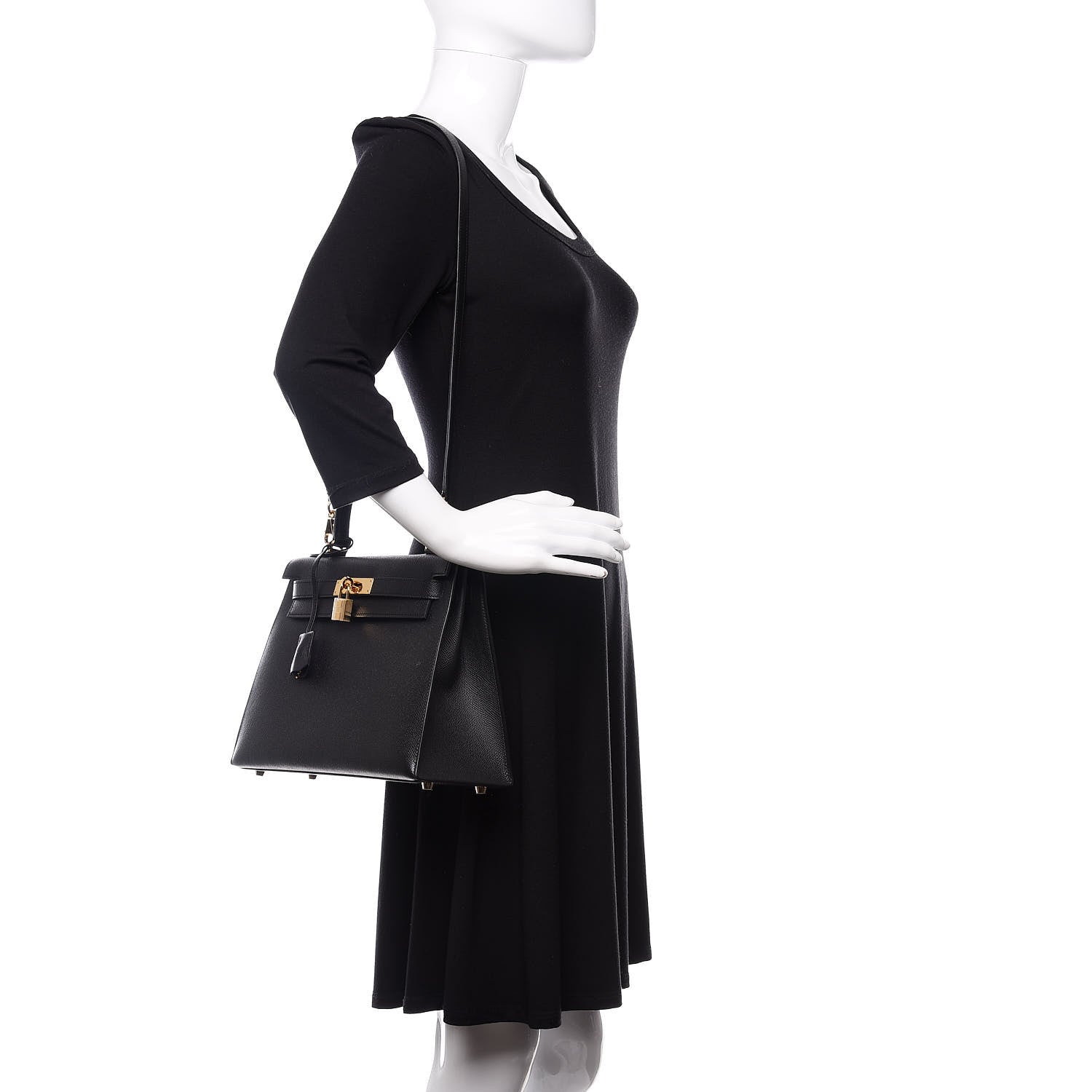 Hermes Epsom Kelly Sellier 28 Black 2 of 12