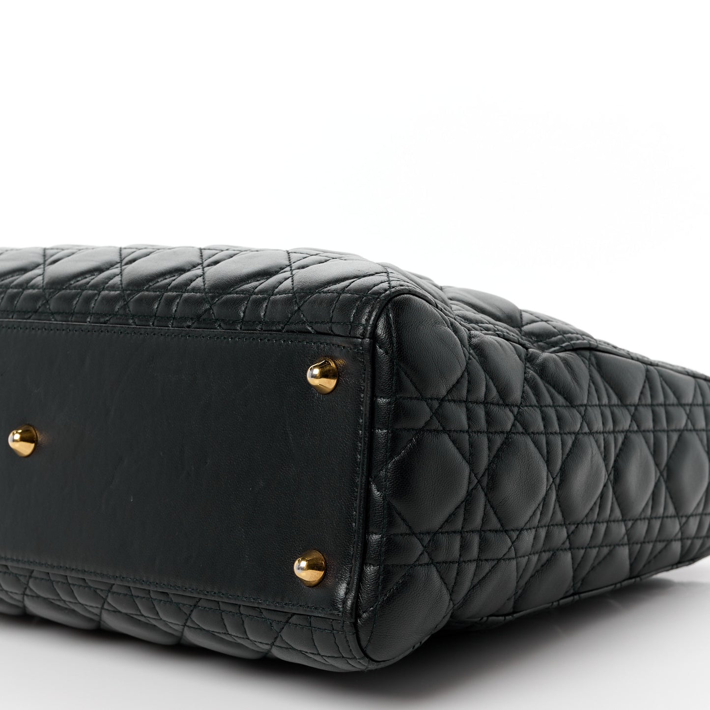 Lambskin Cannage Large Lady Dior Black