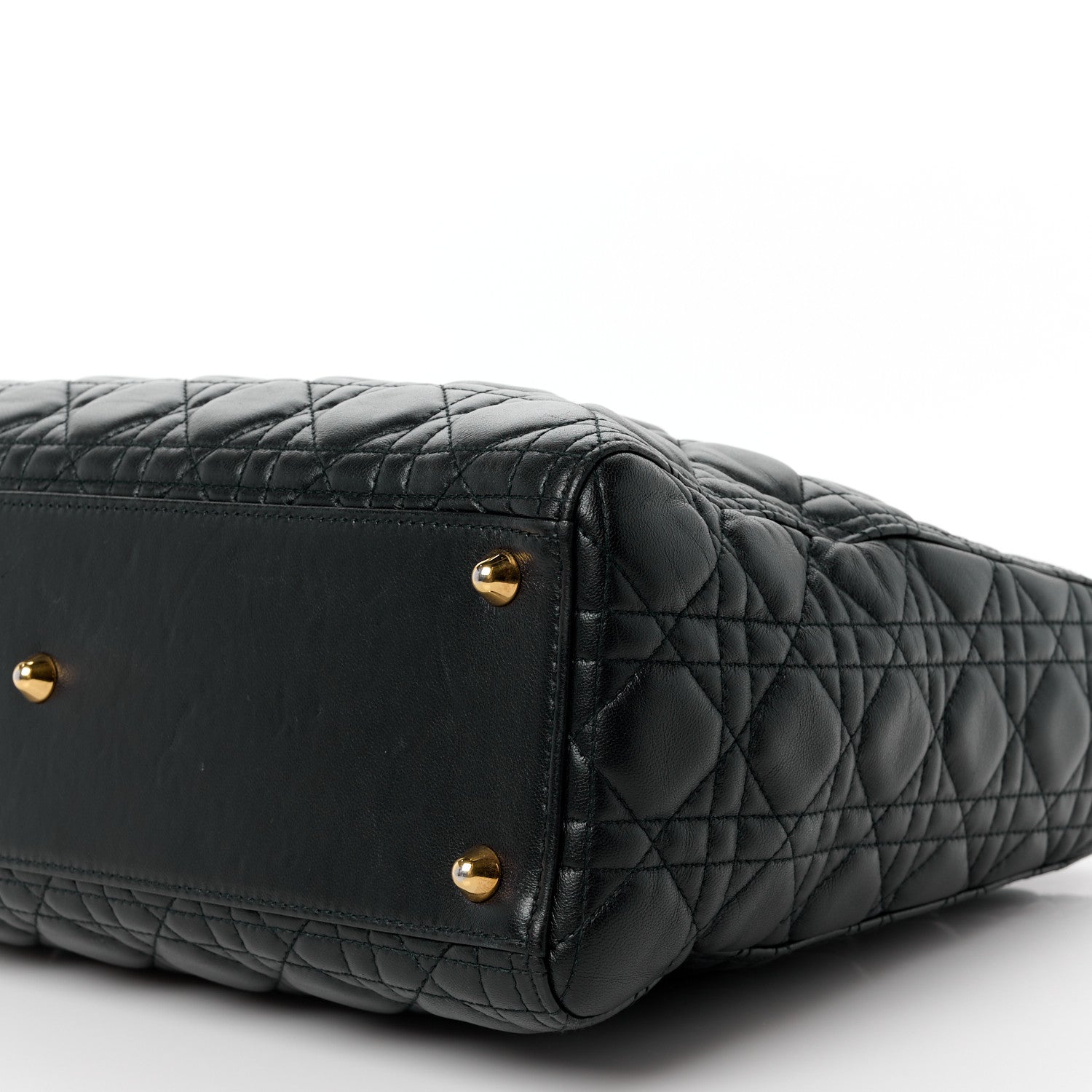 Christian Dior Lambskin Cannage Large Lady Dior Black 10 of 14