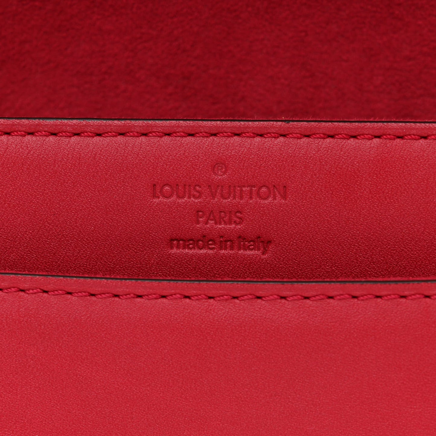 Calfskin Chain Louise MM Red