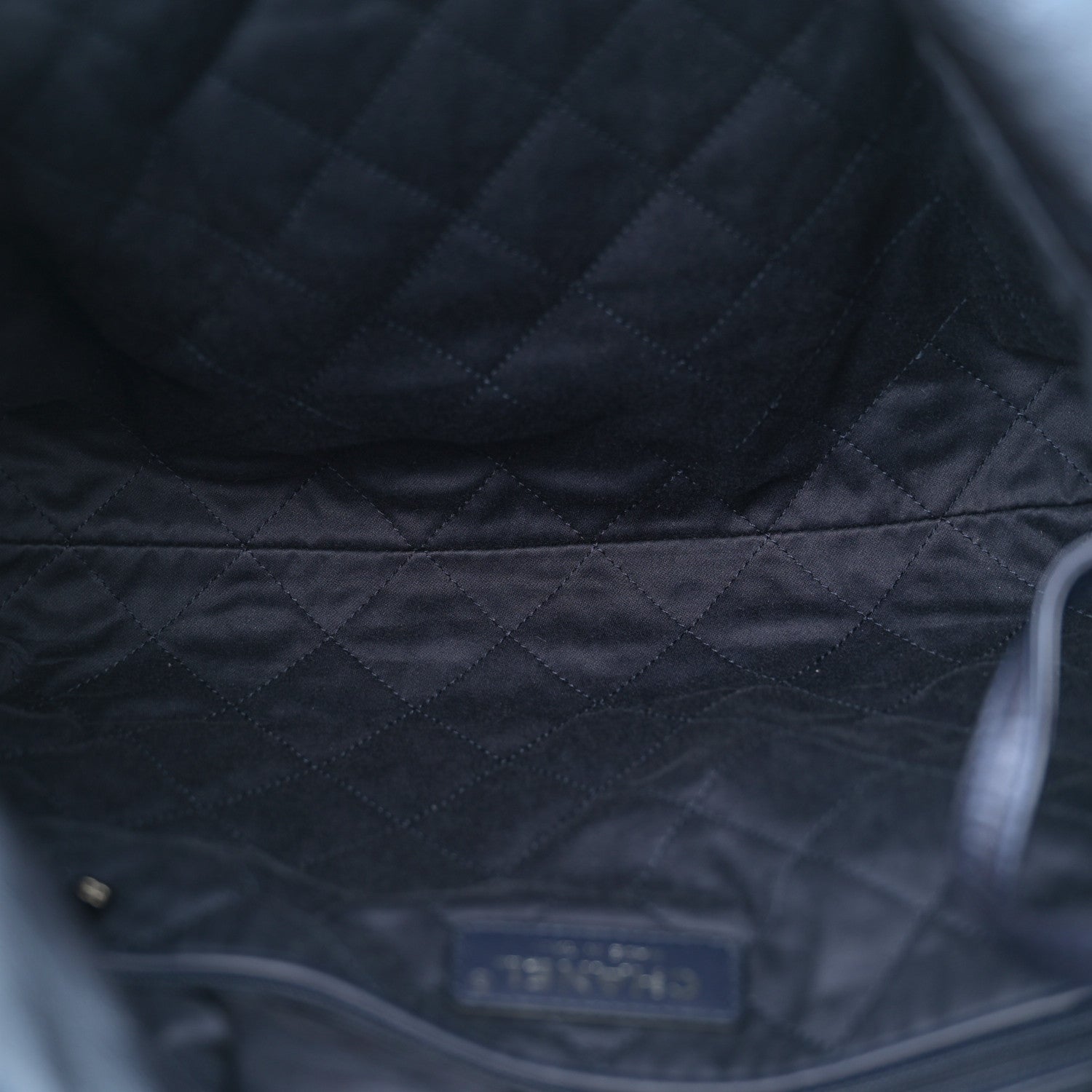 Chanel Metallic Calfskin Quilted Small Chanel 22 Navy Blue 6 of 11