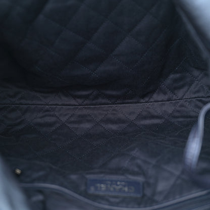 Chanel Metallic Calfskin Quilted Small Chanel 22 Navy Blue 6 of 11