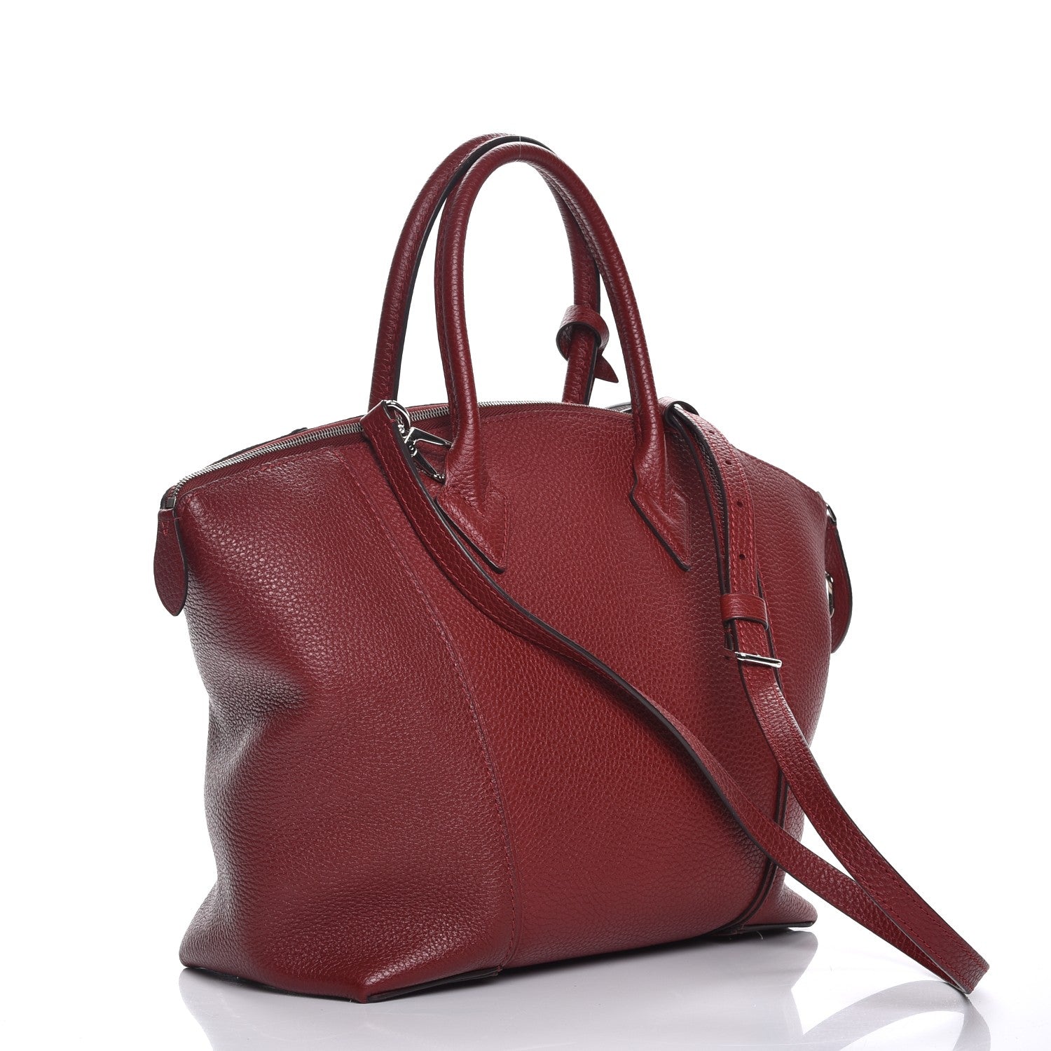 Louis Vuitton Cuir Taurillon Soft Lockit PM Griotte 4 of 11