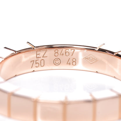 Cartier 18K Pink Gold 3mm Lanieres Ring 48 4.5 4 of 4