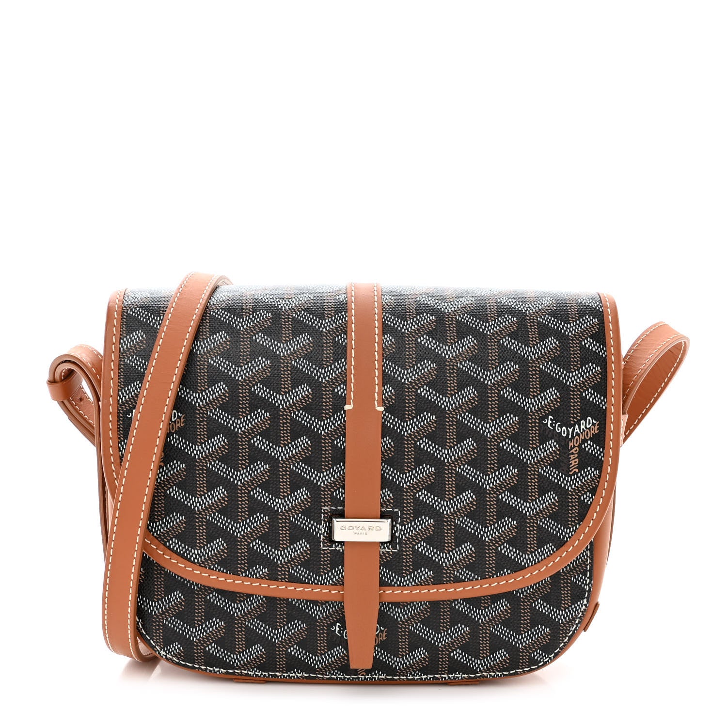 Goyard Goyardine Belvedere II PM Messenger Bag Black Gold 1 of 10