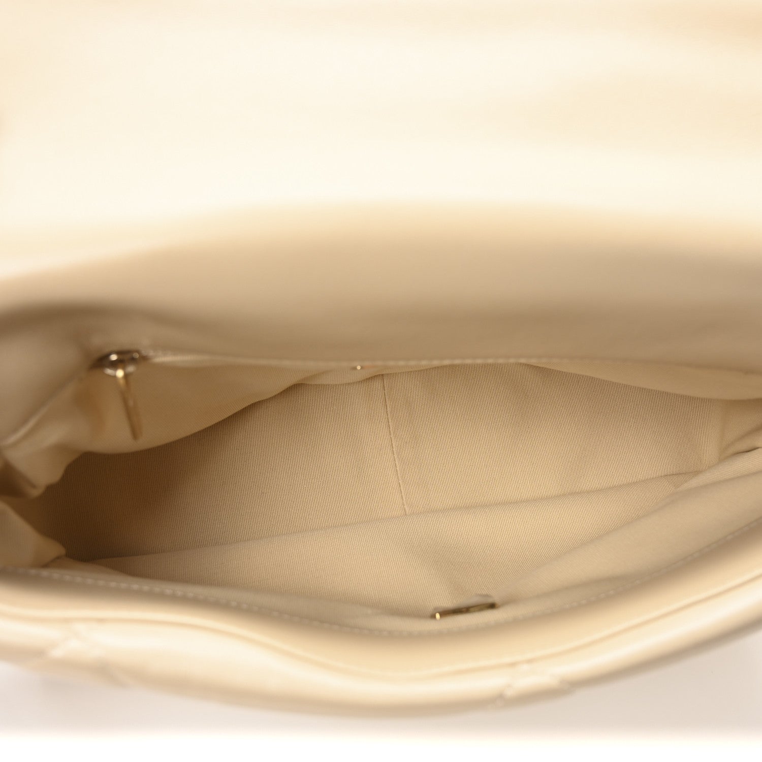Chanel Lambskin Quilted Large Chanel 19 Flap Beige 5 of 11