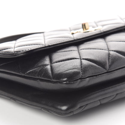 Chanel Lambskin Quilted Medium Trendy CC Flap Black 9 of 10