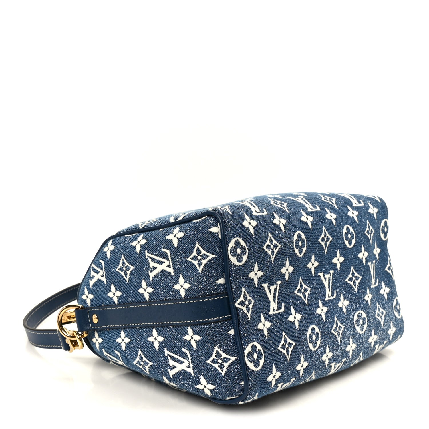 Louis Vuitton Monogram Jacquard Denim Speedy Bandouliere 25 Bleu