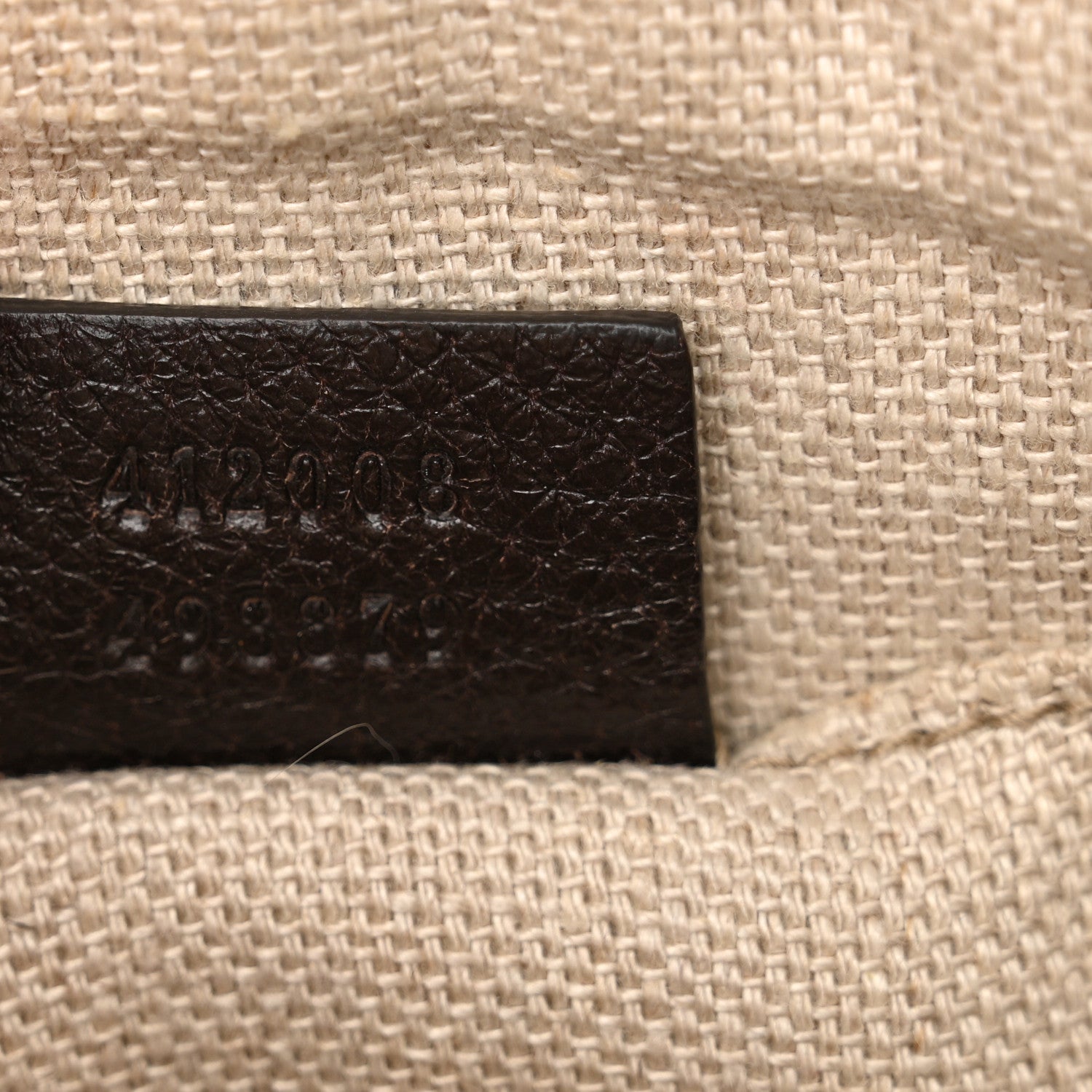Gucci Textured Calfskin Web Small Webby Bee Shoulder Bag Brown Coffee 7 of 13