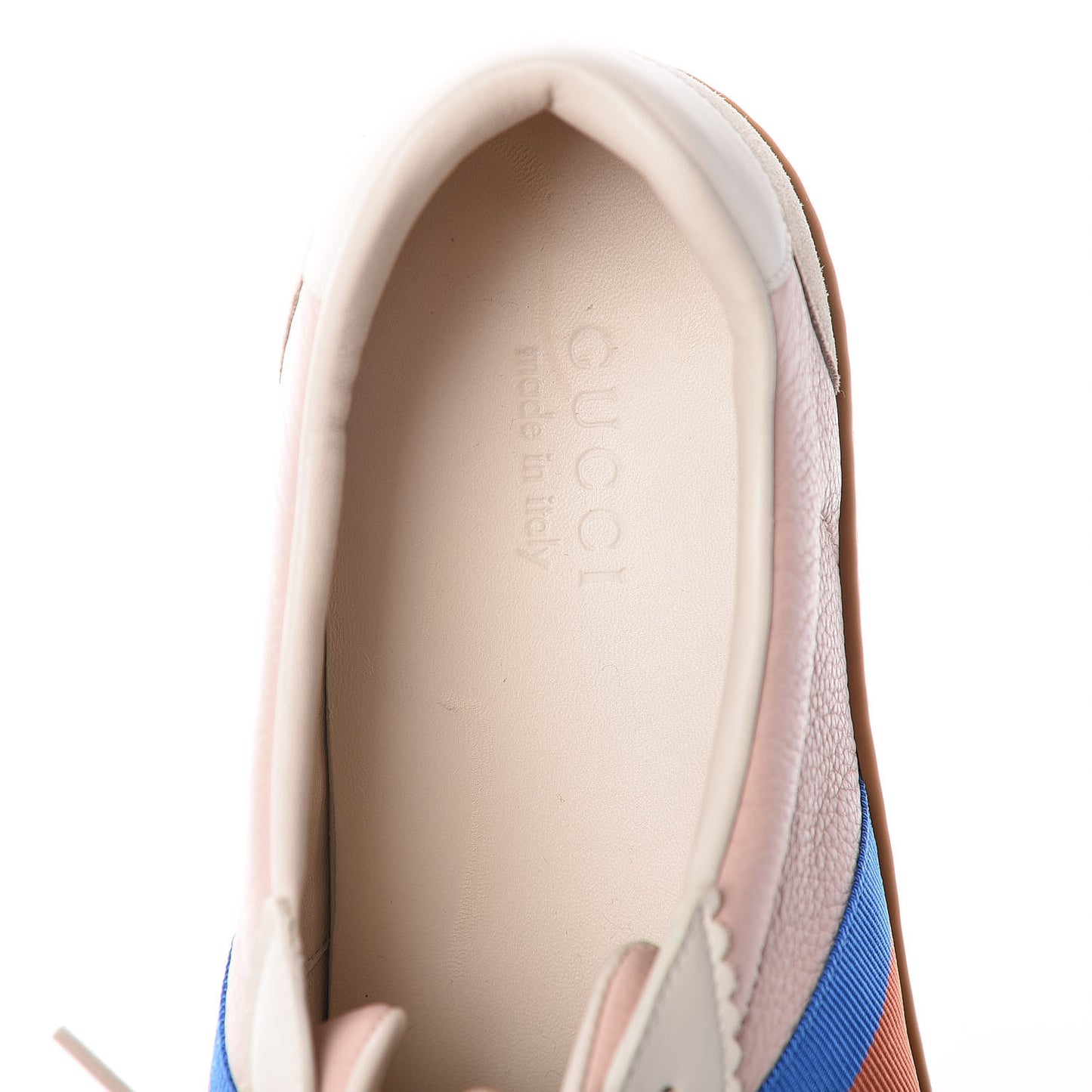 Calfskin Suede Web Mens G74 Sneakers 12 Oatmeal Soft Rose