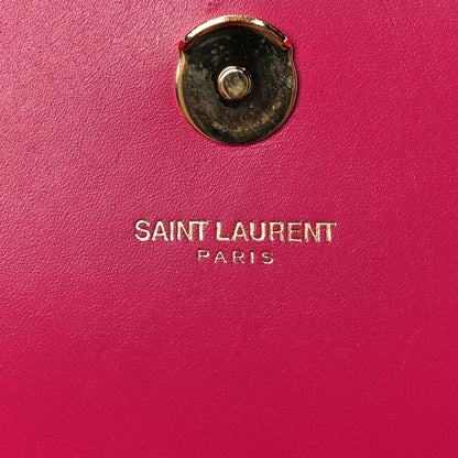 Saint Laurent Smooth Calfskin Medium Classic Monogram Kate Tassel Satchel Fuchsia 7 of 14
