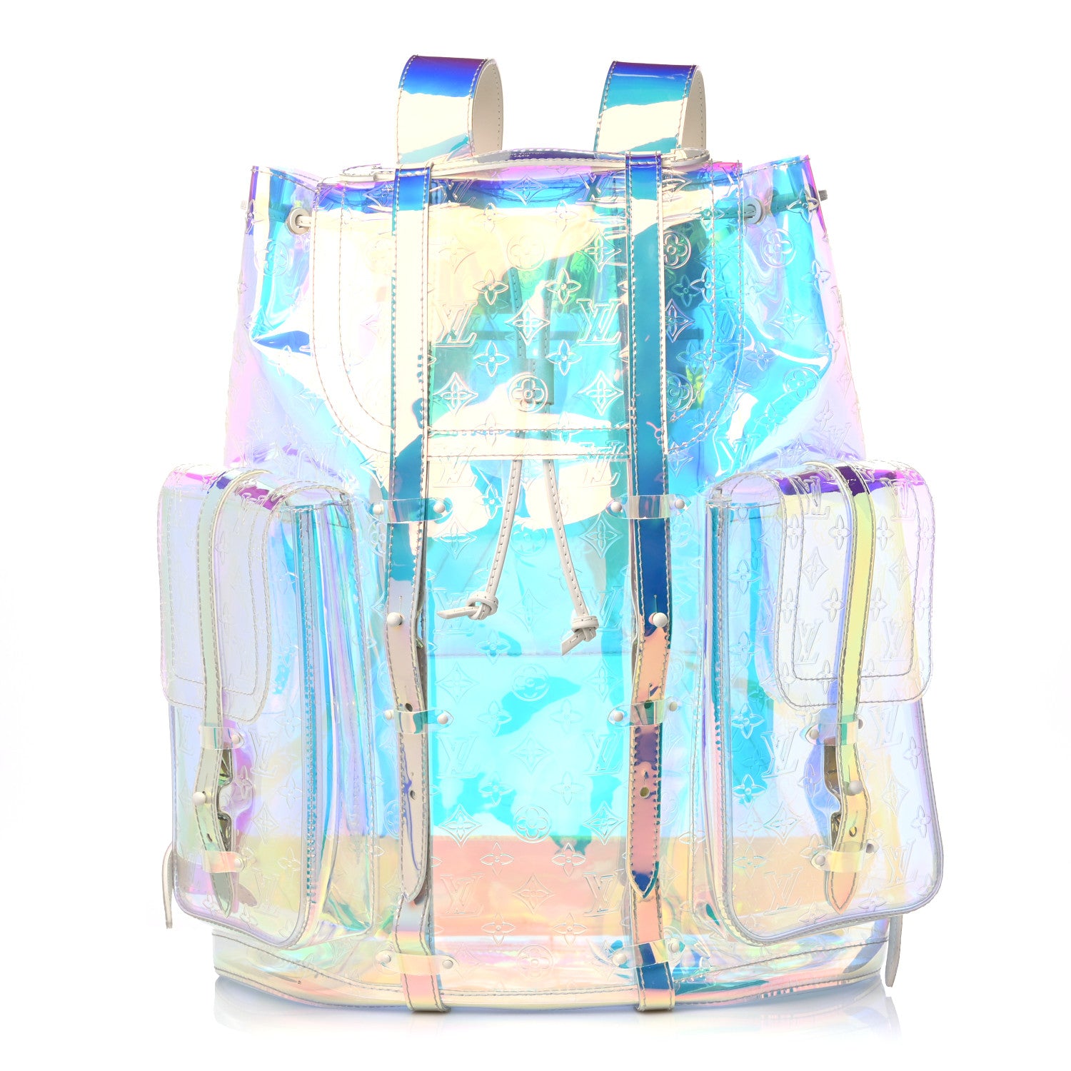 Louis Vuitton PVC Monogram Christopher Backpack GM Iridescent Prism 1 of 8