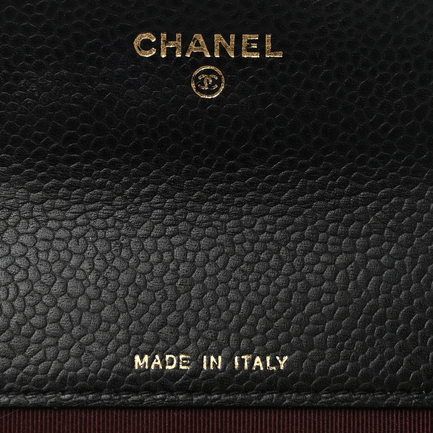 Caviar Quilted Flap Card Holder Black