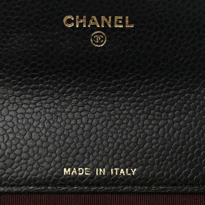 Chanel Caviar Quilted Flap Card Holder Black 6 of 8
