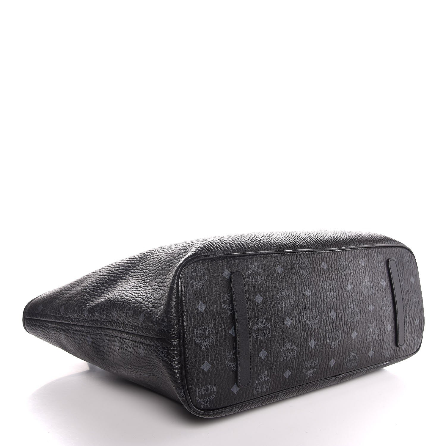 MCM Visetos Large Anya Shopper Tote Black 4 of 8