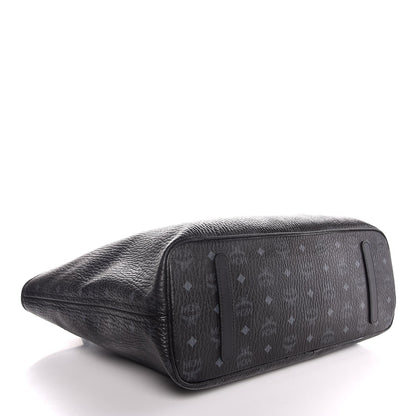 MCM Visetos Large Anya Shopper Tote Black 4 of 8