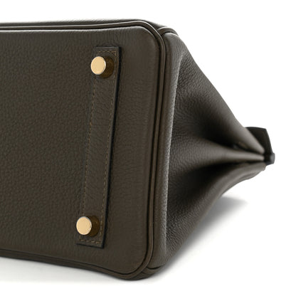 Hermes Togo Birkin 25 Vert Loden 9 of 10