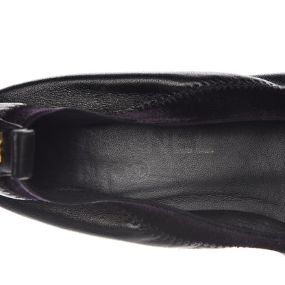 Chanel Lambskin Camellia Cap Toe Ballerina Flats 38 Black 9 of 13