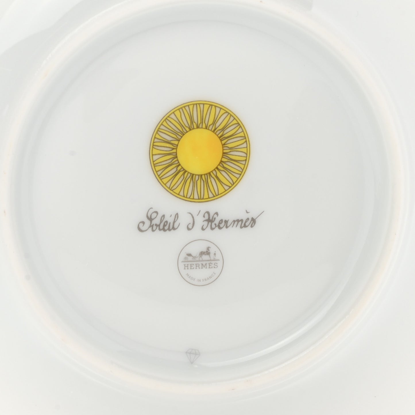 Porcelain Soleil d'Hermes Breakfast Cup And Saucer Set Of 2