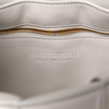 Bottega Veneta Lambskin Maxi Intreccio Padded Chain Cassette Crossbody Bag Chalk 6 of 9