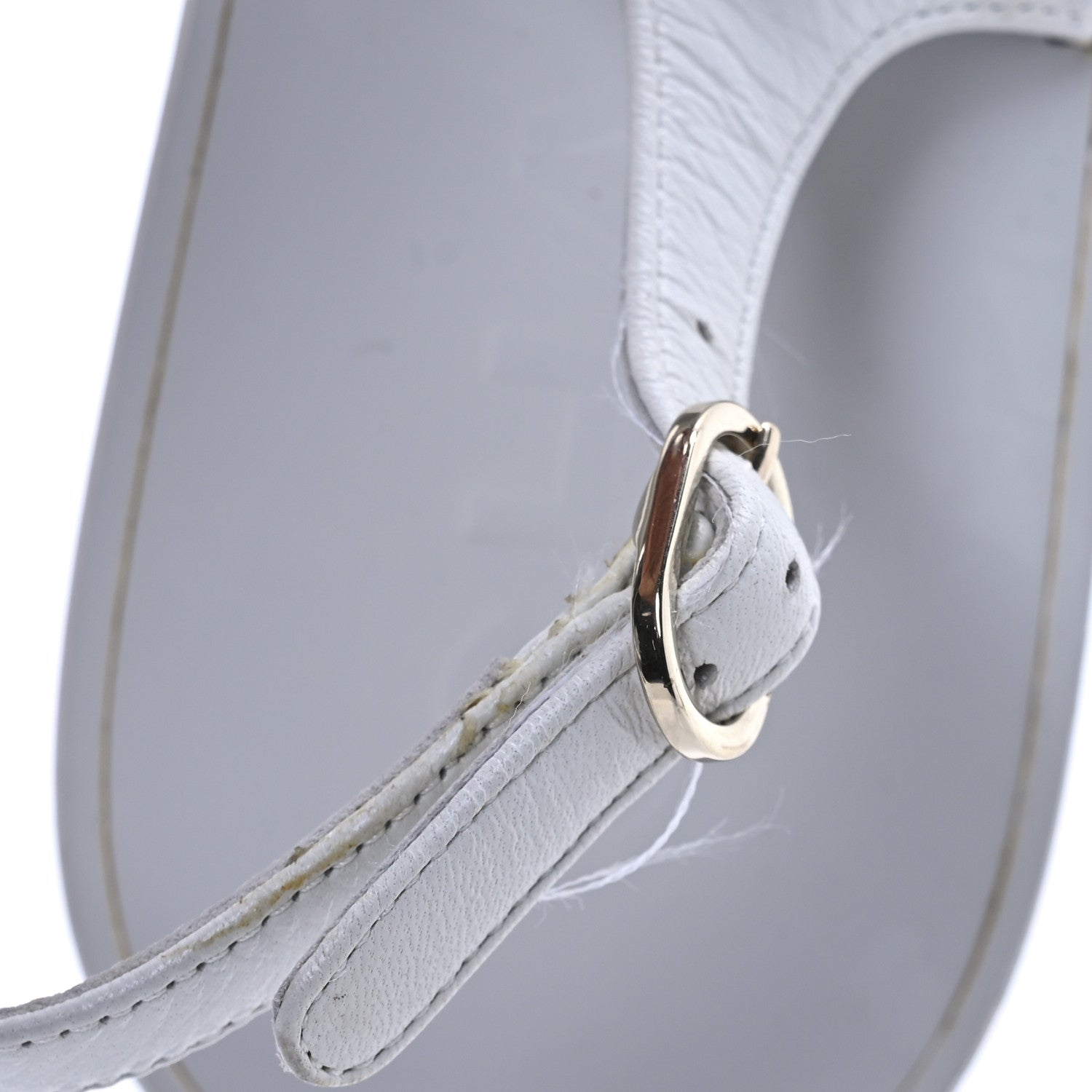 Chanel Lambskin CC Thong Sandals 36 White 10 of 10