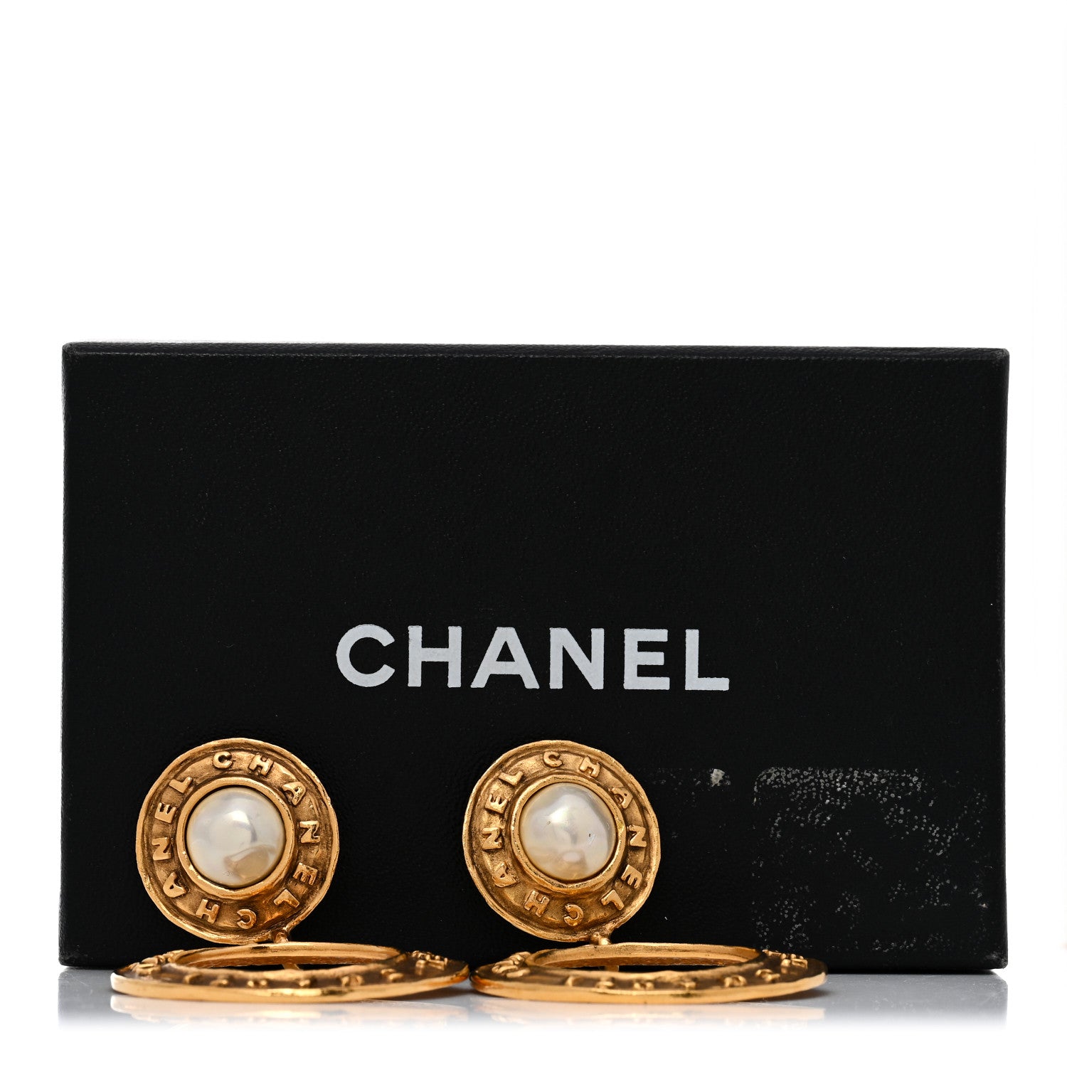 Chanel Pearl CC Clip On Earrings Gold 5 of 5