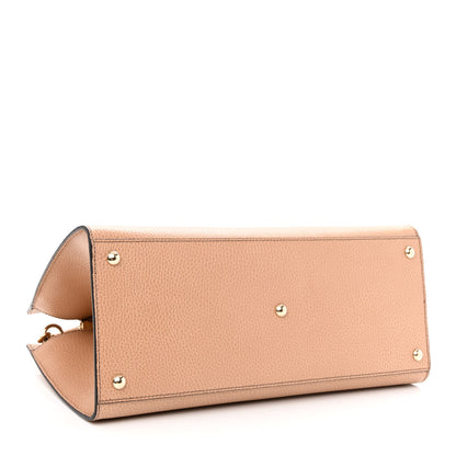 Gucci Pebbled Calfskin Medium Soho Top Handle Satchel Beige 4 of 10