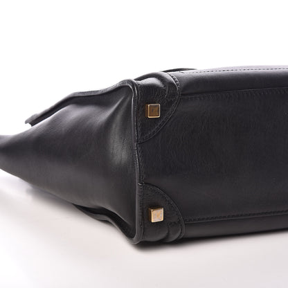 Celine Calfskin Micro Luggage Black 9 of 10