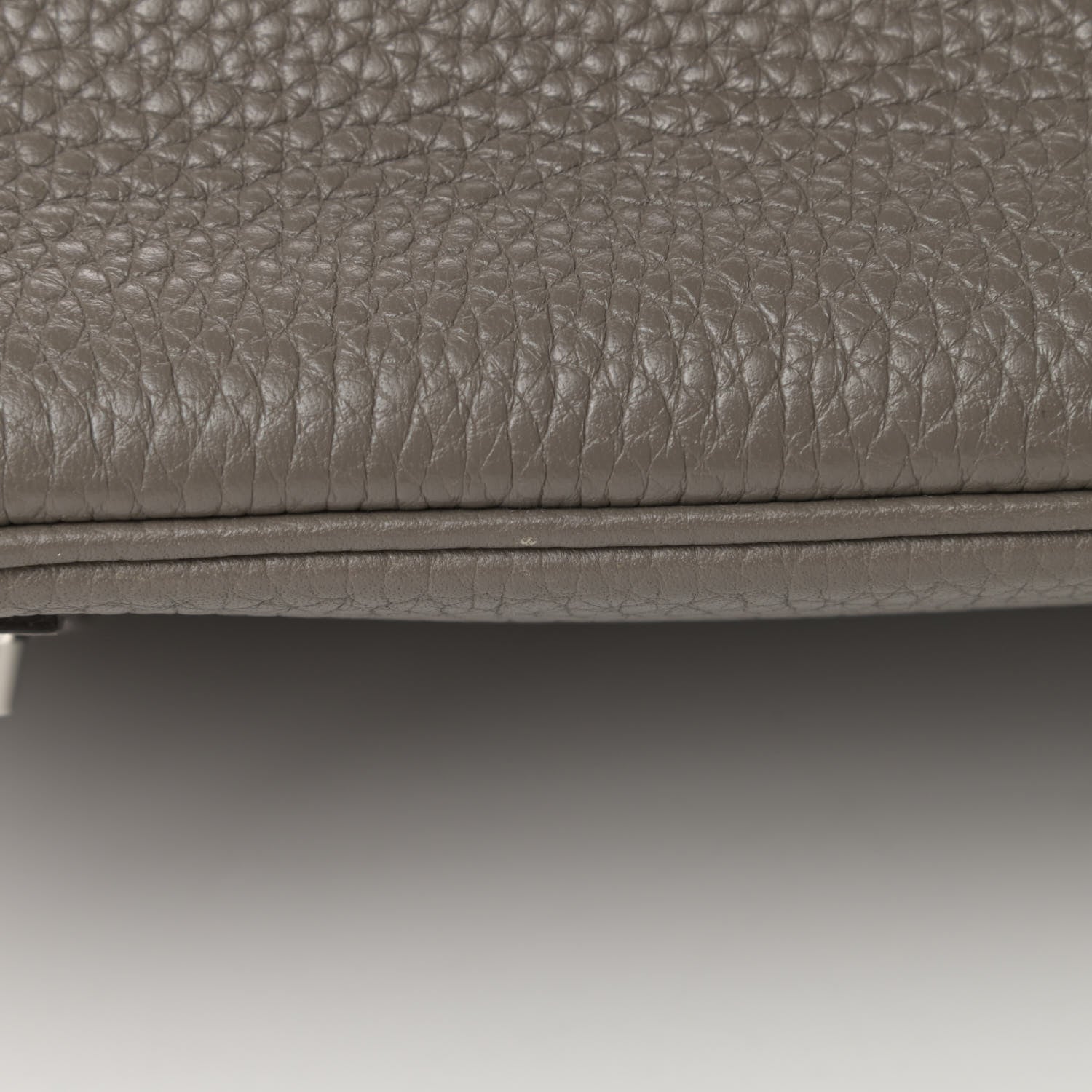 Hermes Taurillon Clemence Birkin 30 Etain 14 of 17