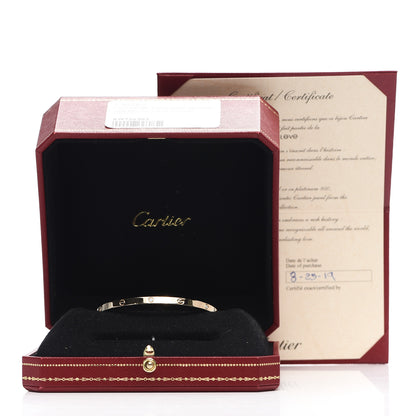 Cartier 18K Yellow Gold 6 Diamond Small LOVE Bracelet 17 5 of 5