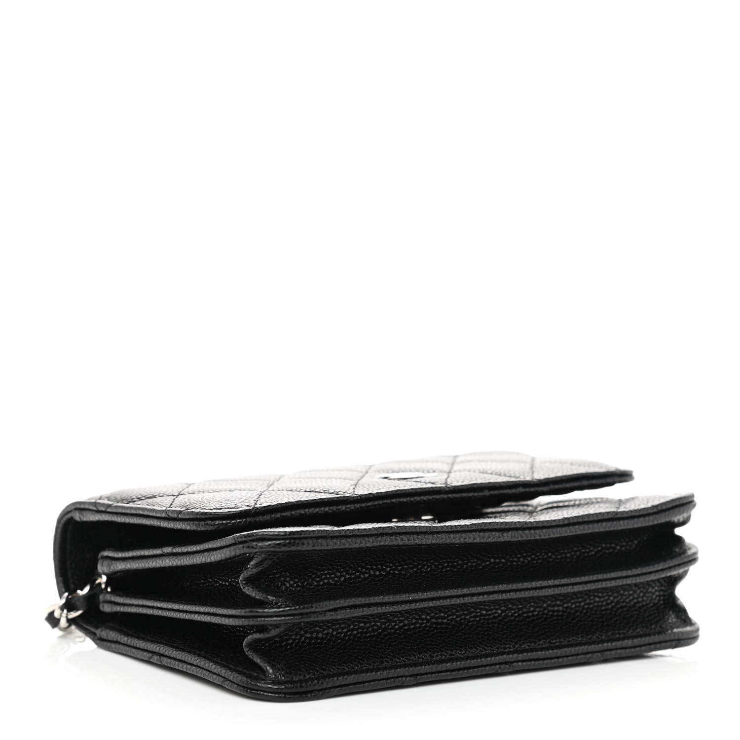 Chanel Caviar Quilted Mini Wallet On Chain WOC Black 3 of 10
