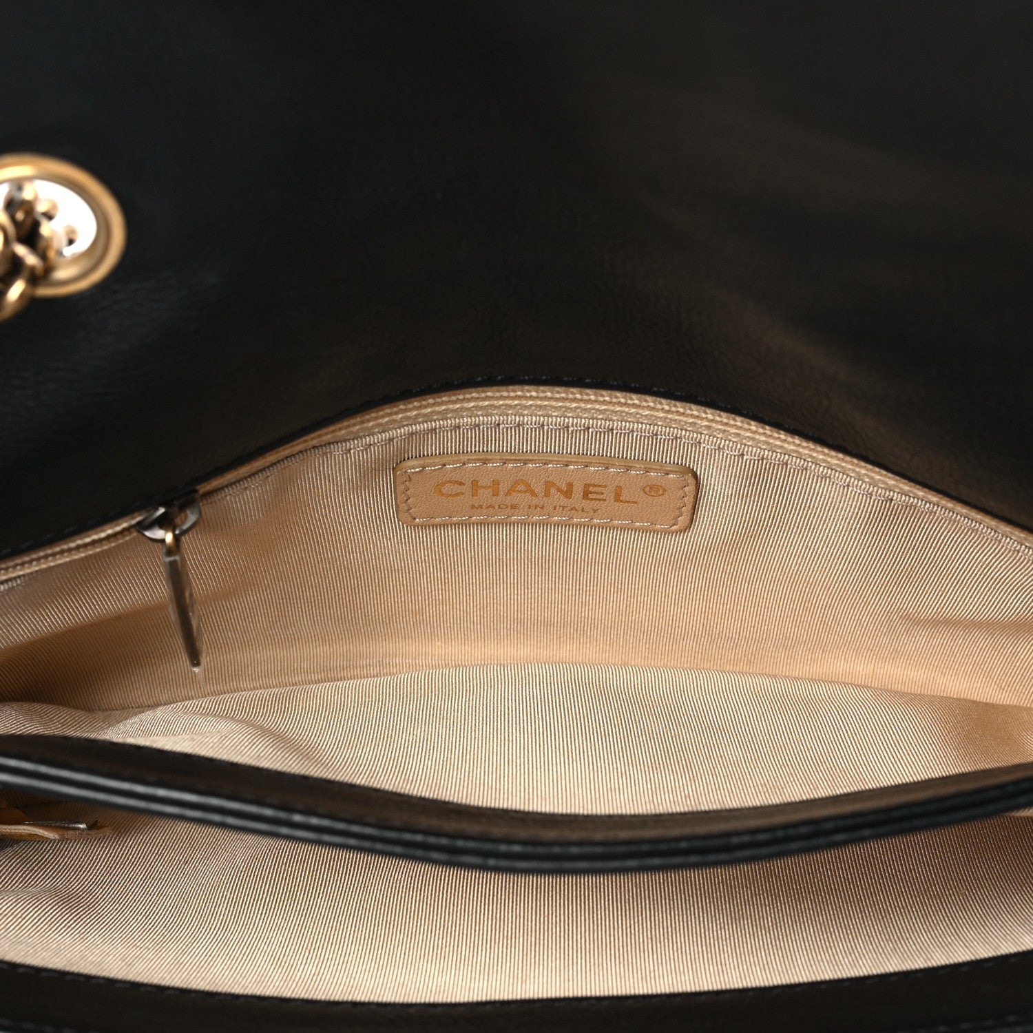 Chanel Calfskin Quilted Medium CC Crown Flap Black 5 of 8