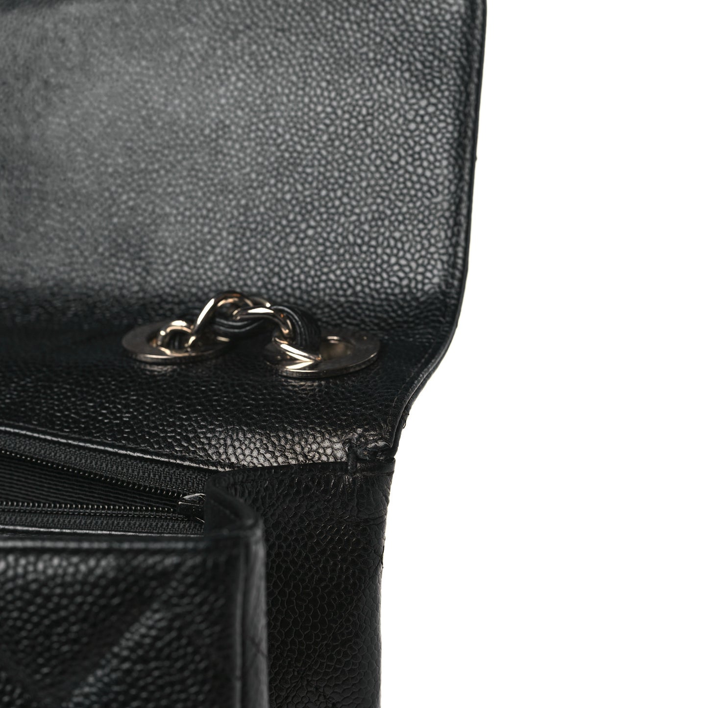 Caviar Quilted Jumbo Single Flap Black