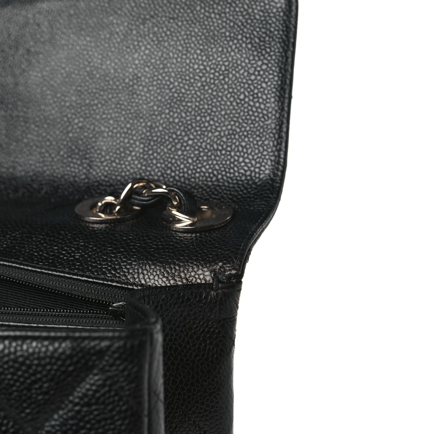 Chanel Caviar Quilted Jumbo Single Flap Black 10 of 10