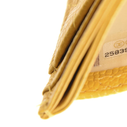 Chanel Caviar Quilted Card Holder Yellow 9 of 10