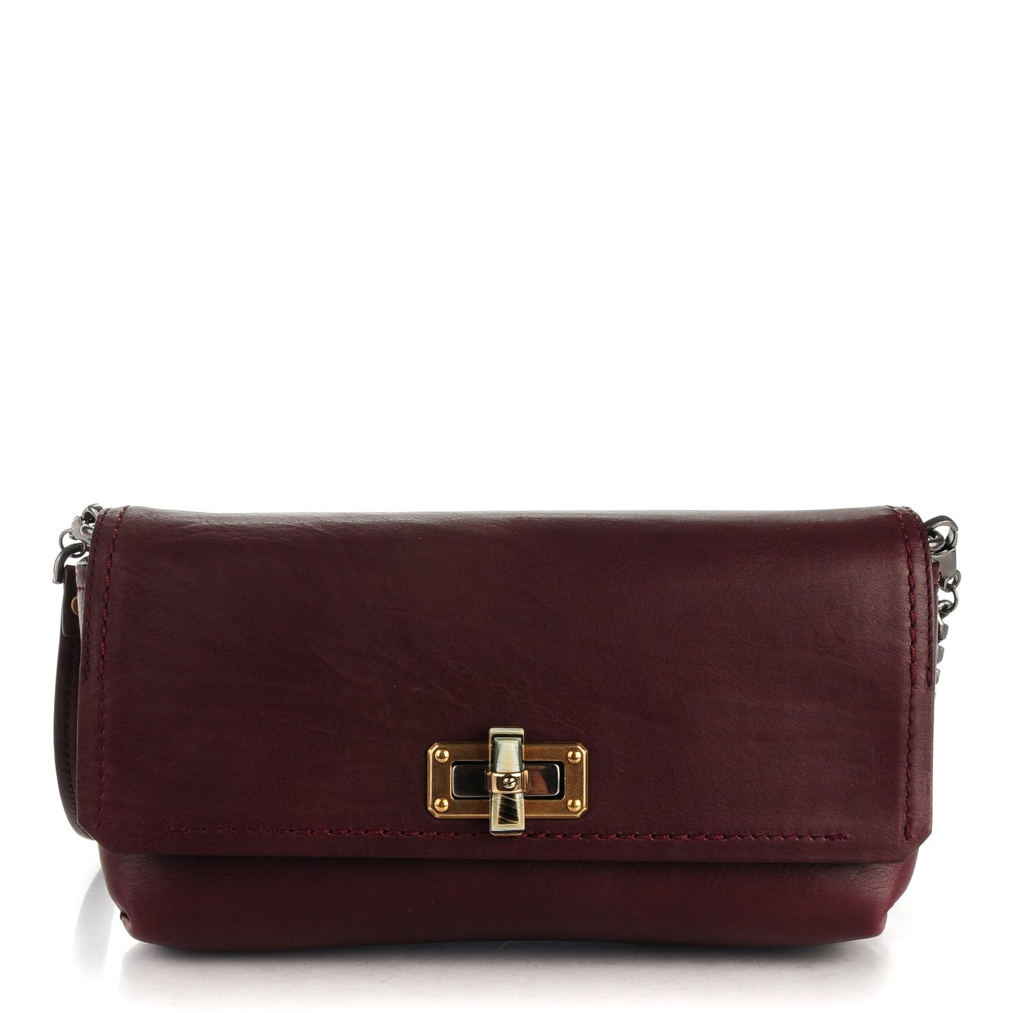 Calfksin Large Happy Cross Body Plum