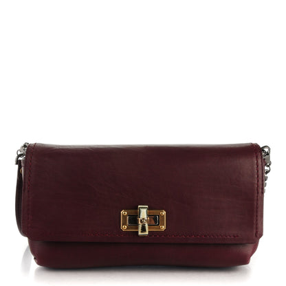 Lanvin Calfksin Large Happy Cross Body Plum 1 of 6