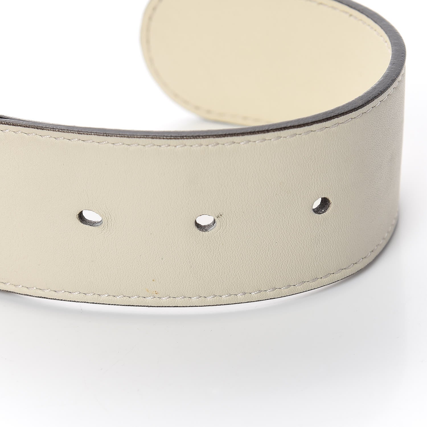 Gucci Nylon Calfskin Sylvie Web Double G 40mm Belt 85 34 Mystic White Hibiscus Red Maritime 5 of 10