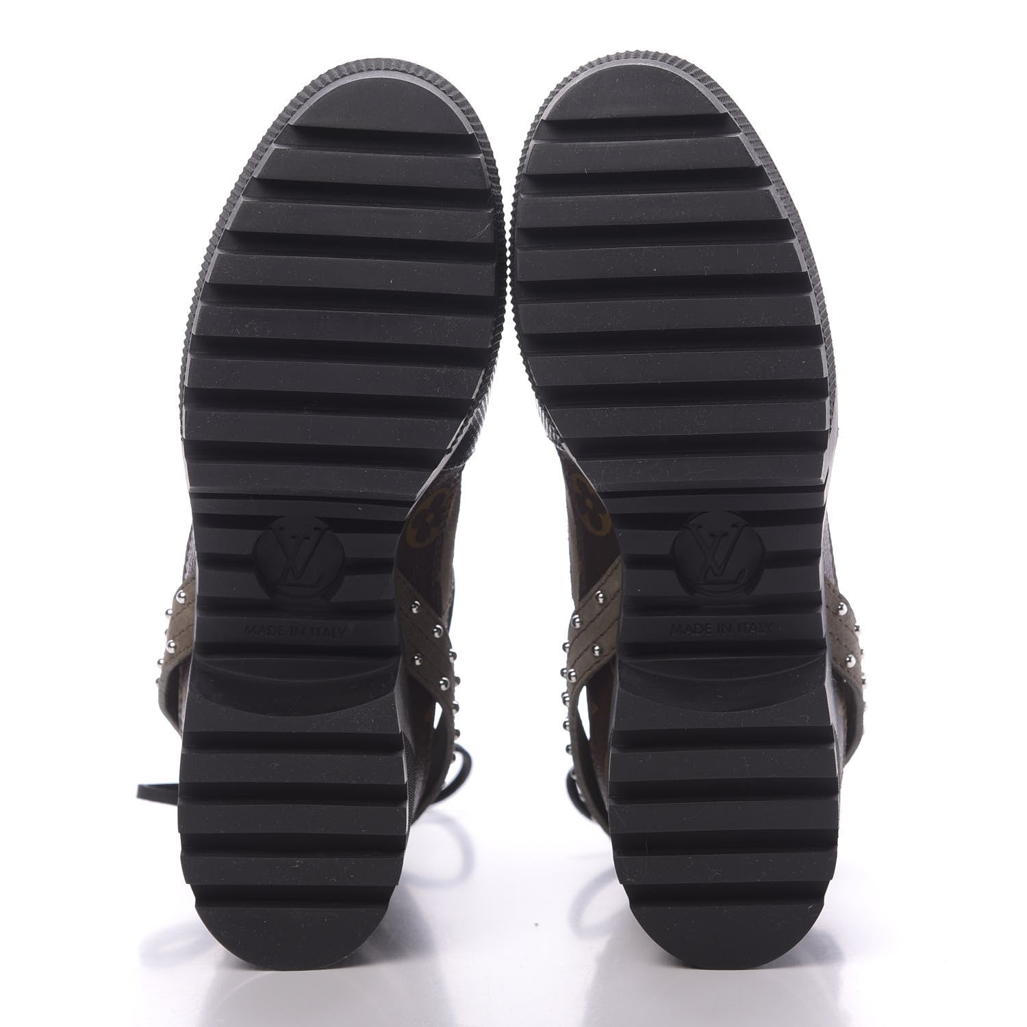 Louis Vuitton Suede Calfskin Monogram Laureate Platform Desert Boots 36.5 Kaki 6 of 9