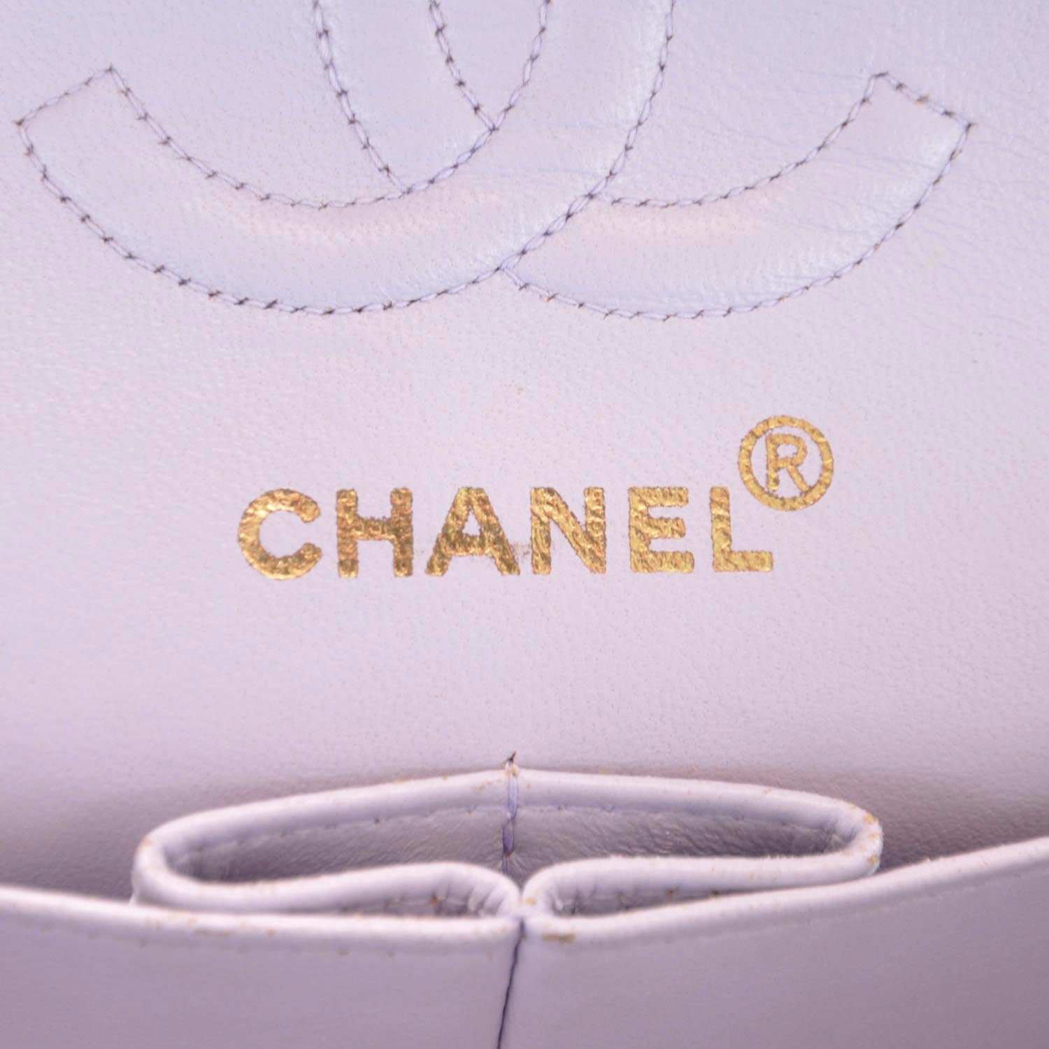 Chanel Lambskin Quilted Small Double Flap Lilac 8 of 11