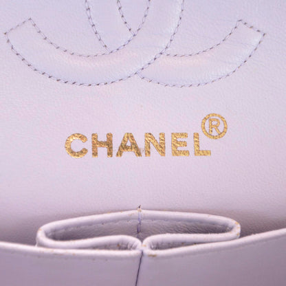 Chanel Lambskin Quilted Small Double Flap Lilac 8 of 11