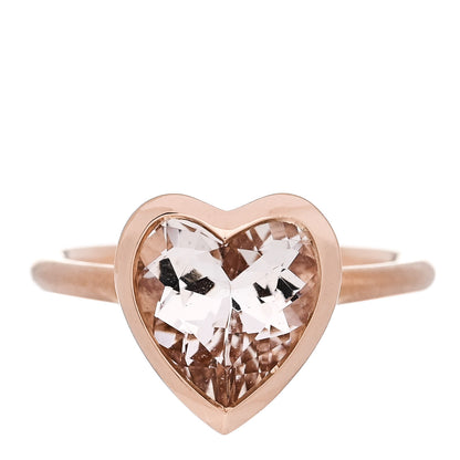 Irene Neuwirth 18K Pink Gold Morganite Heart Ring 54 7 1 of 6