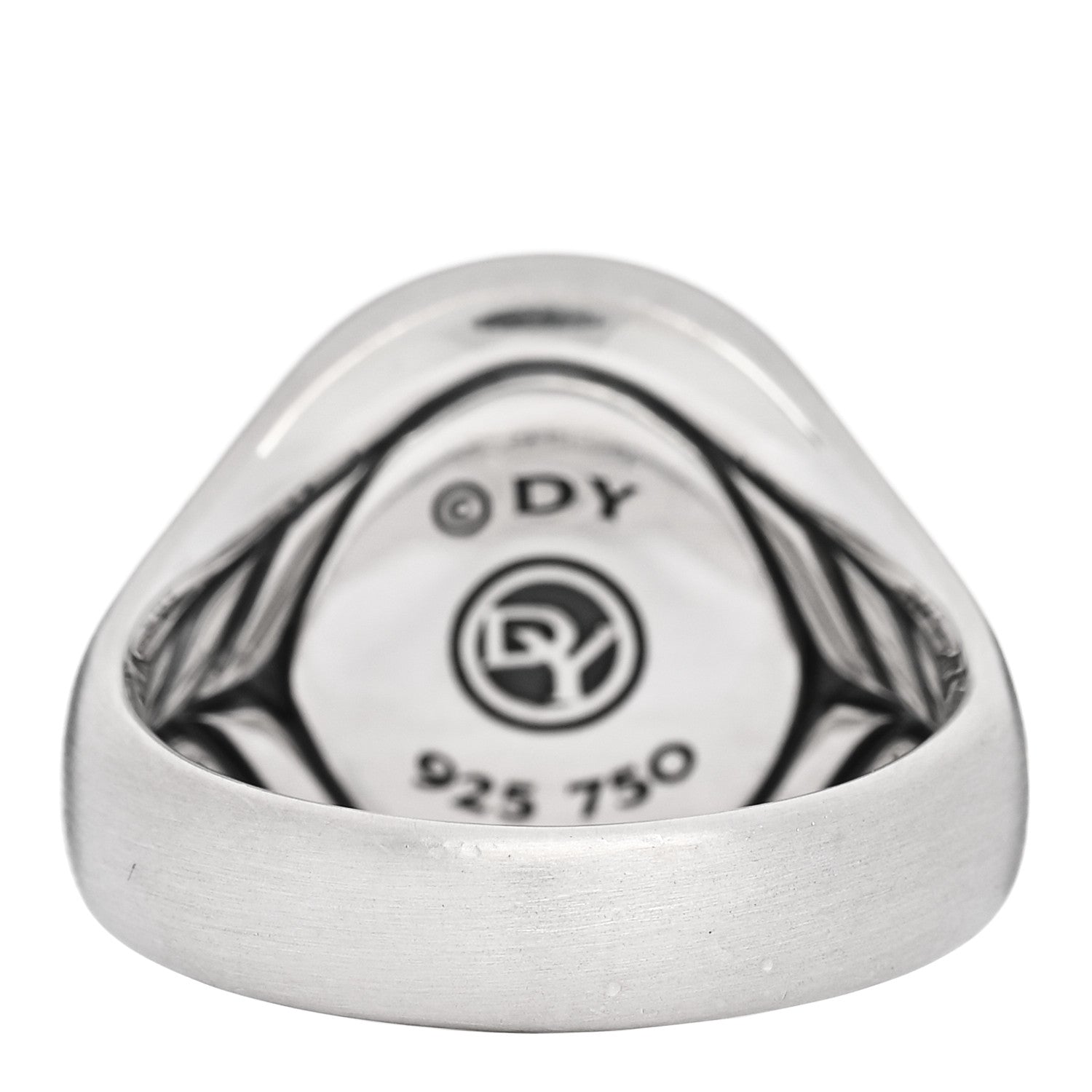 David Yurman Sterling Silver 18K Yellow Gold Petrvs Scarab Signet Ring 70 13 2 of 4