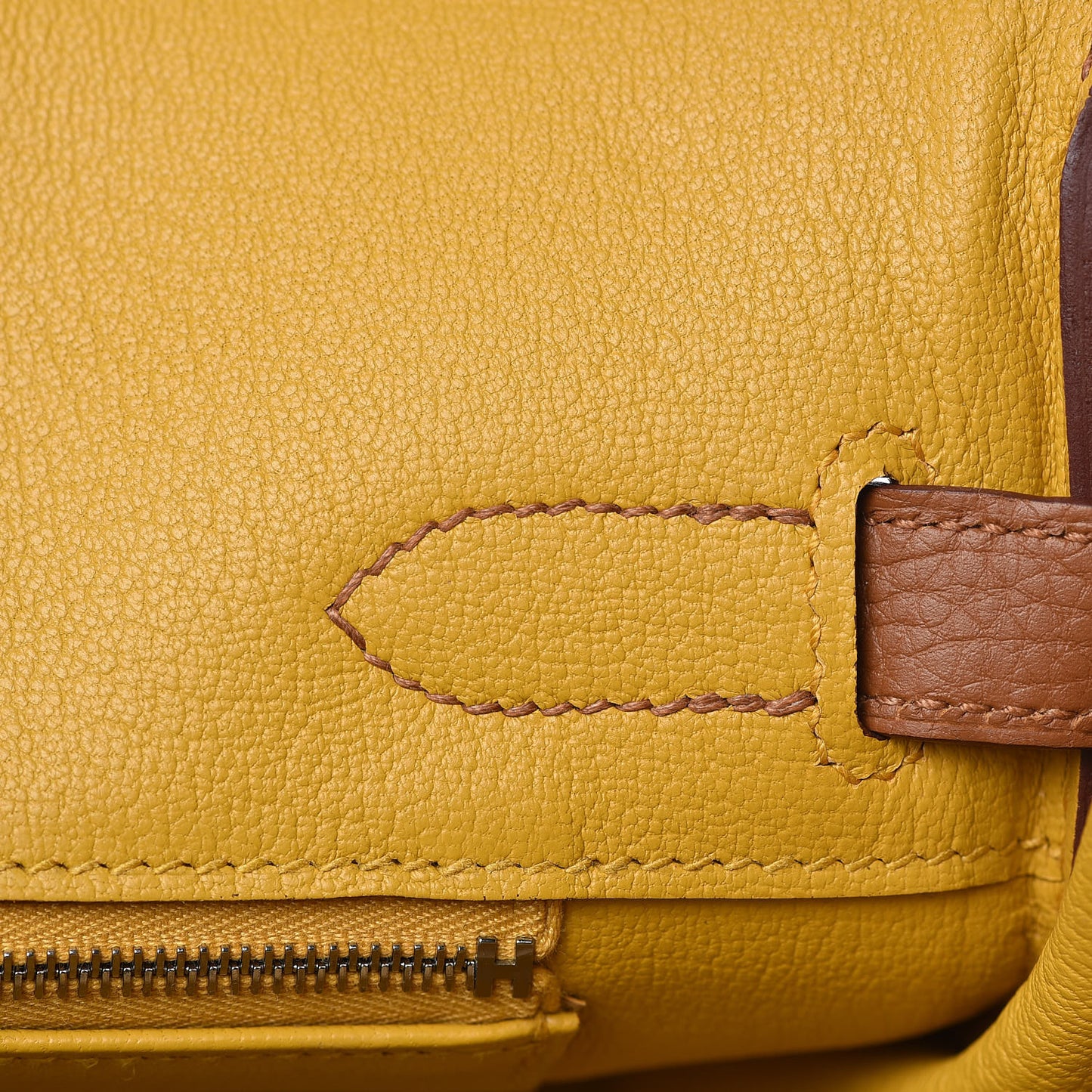 Togo Swift Officier Birkin 30 Gold Ambre